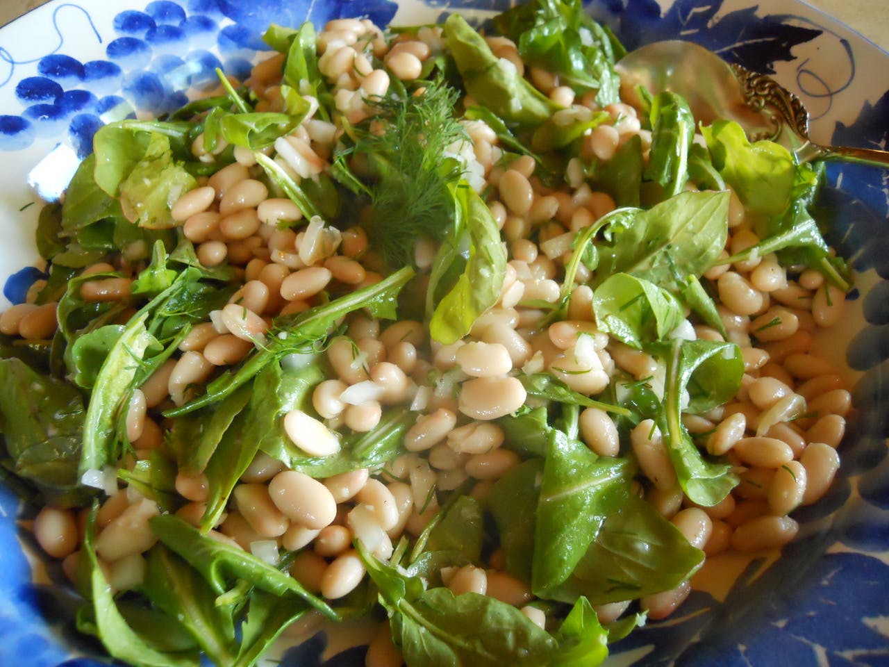 White Beans, Arugula, and Dill with Tarragon Dressing