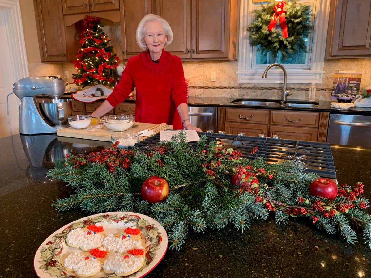 Christy Rost banking Santa cookies